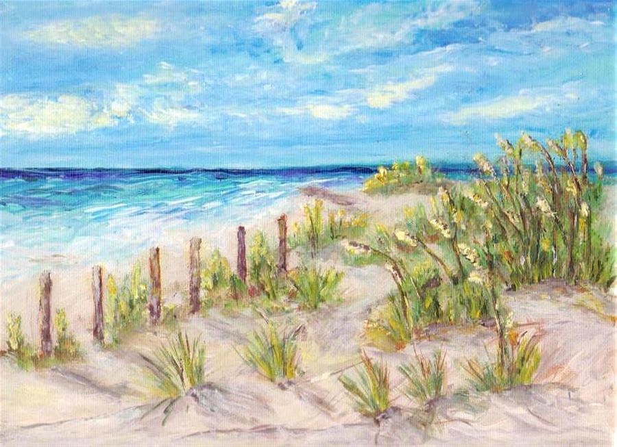 Gulf Island Painting by Mary Sedici