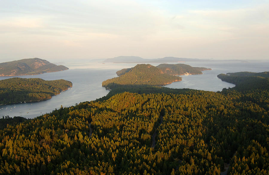 Gulf Islands Aerial Photograph by Kevin Oke