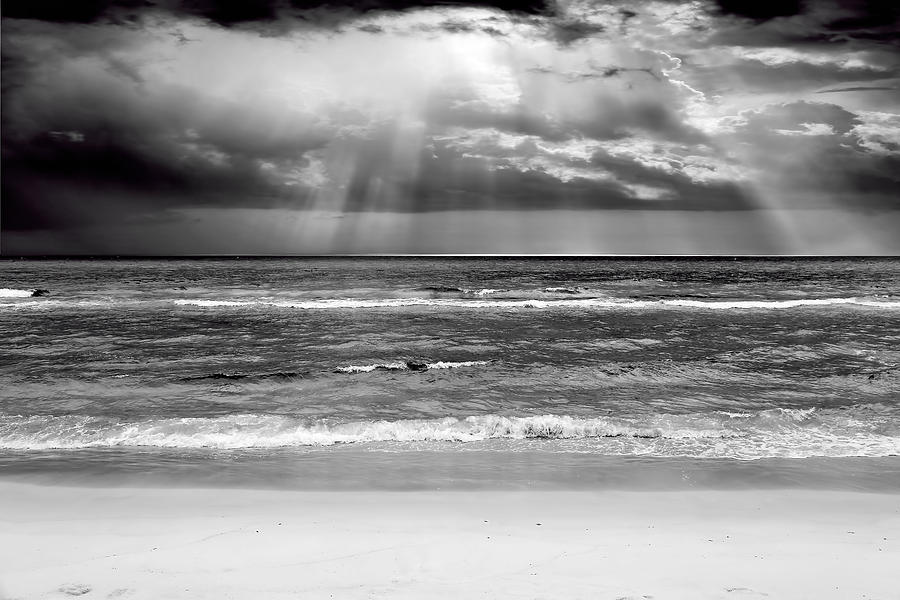 Gulf of Mexico In Black and White #1 Photograph by Theresa Campbell
