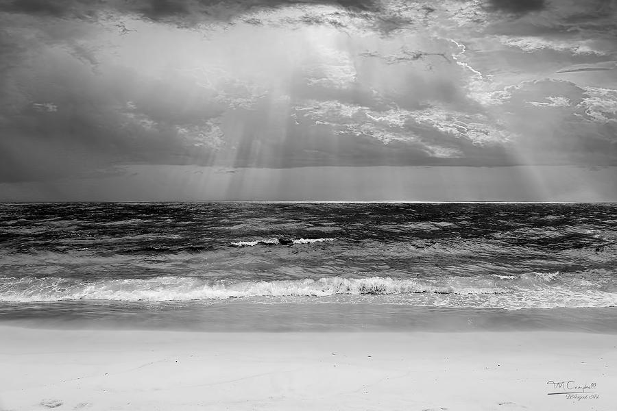 Gulf of Mexico in Black and White Photograph by Theresa Campbell