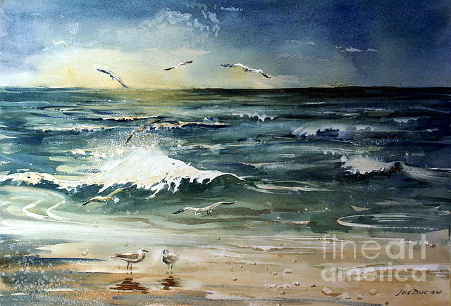 Gulf of Mexico Painting by Les Ducak - Fine Art America