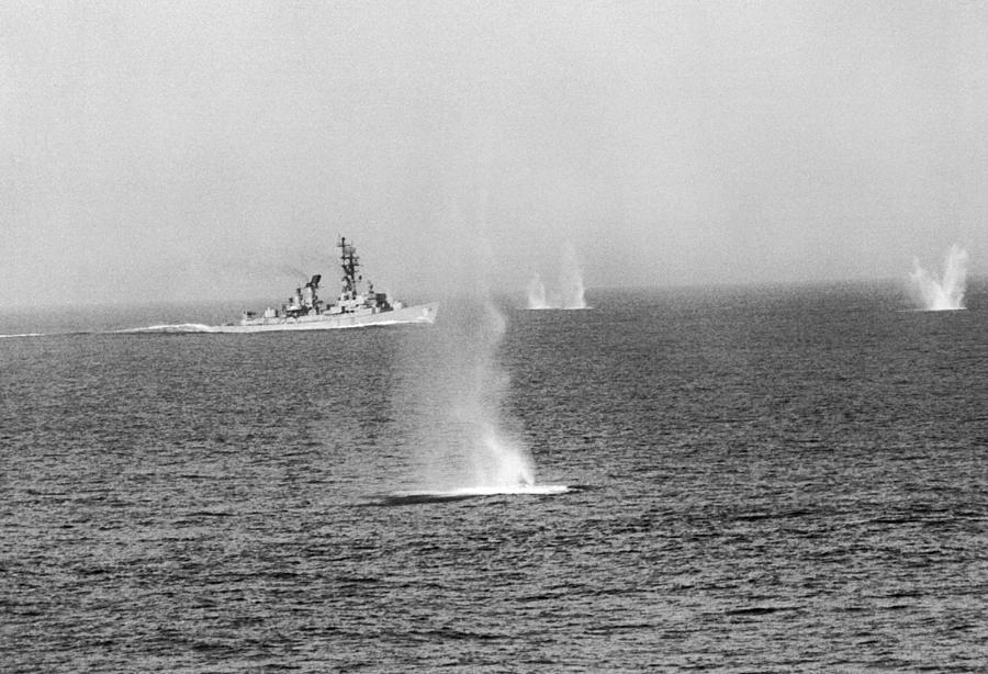 Gulf Of Tonkin Warfare Photograph by Underwood Archives