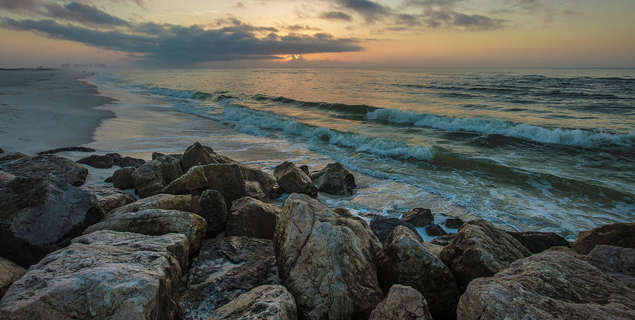 Gulf Shores Morning waves  Photograph by John McGraw