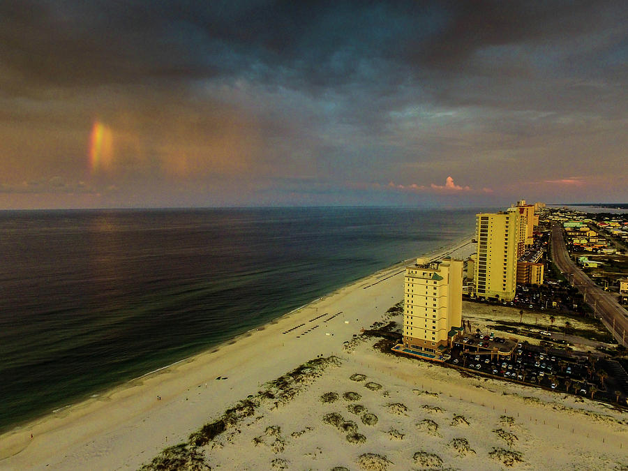 Gulf Shores Rainbow  Photograph by Michael Thomas