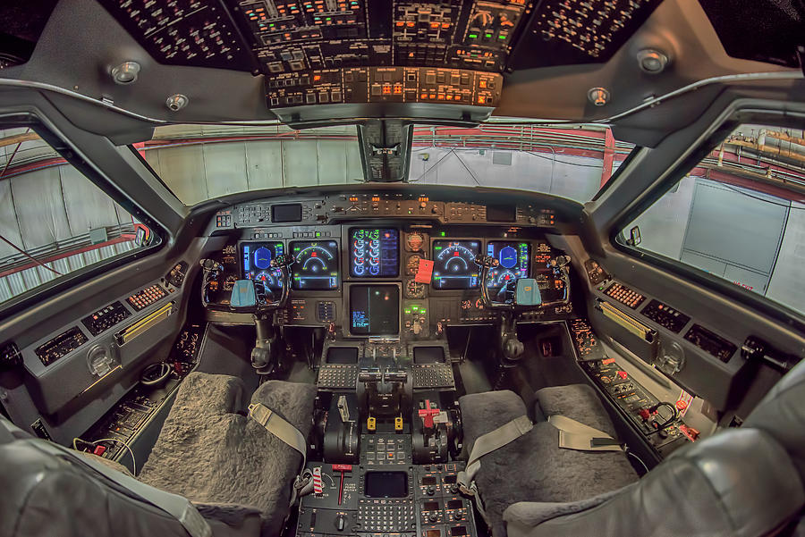 Gulfstream Cockpit Photograph by Guy Whiteley