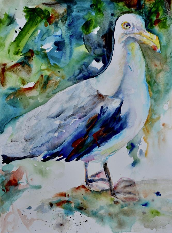 Gull Painting by Beverley Harper Tinsley