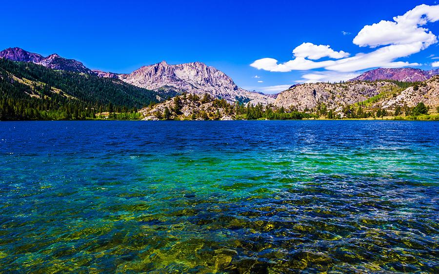 Summer Photograph - Gull Lake near June Lakes California by Scott McGuire