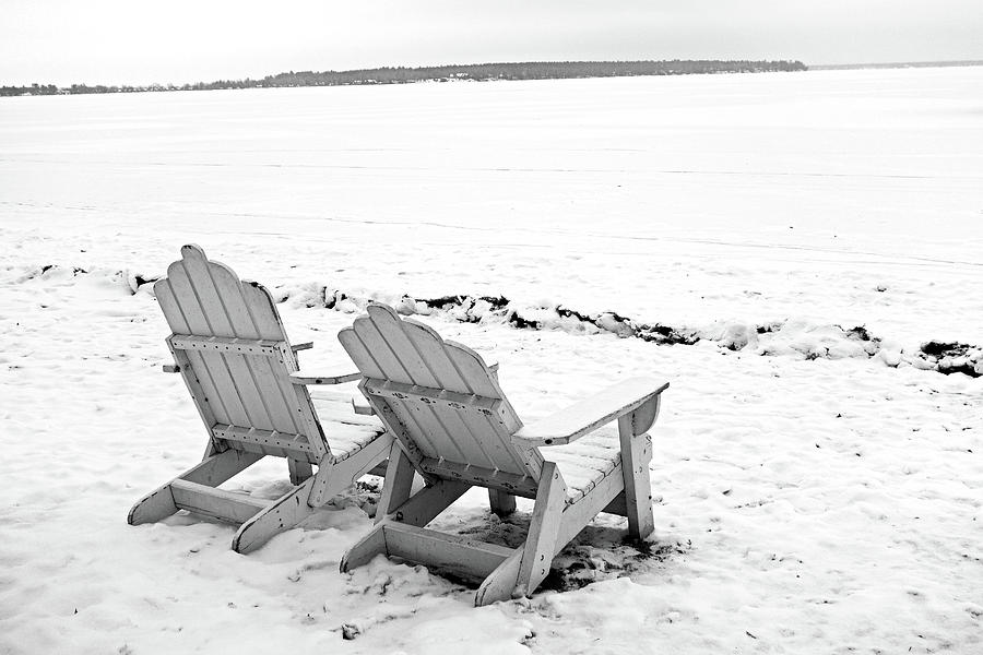 Gull Lake Winter Study 5 Photograph by Robert Meyers-Lussier