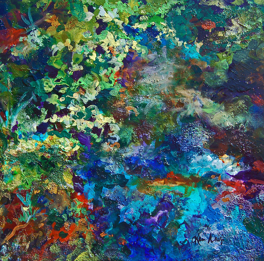 Gulley Park Abstract Painting by Karen Ahuja