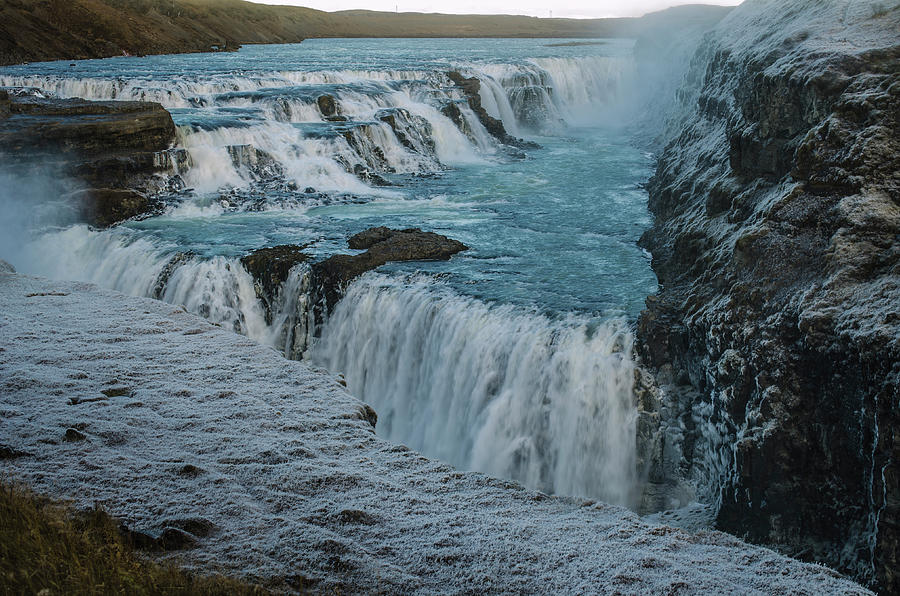 Gullfoss - Golden Waterfall - Iceland 2 Photograph by Deborah Smolinske