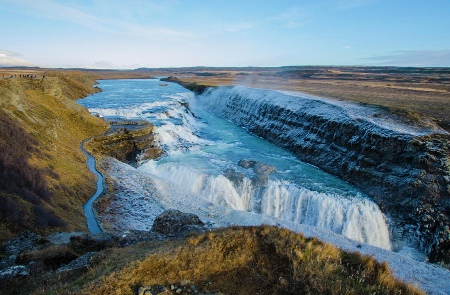 Gullfoss - Golden Waterfall - Iceland Photograph by Deborah Smolinske