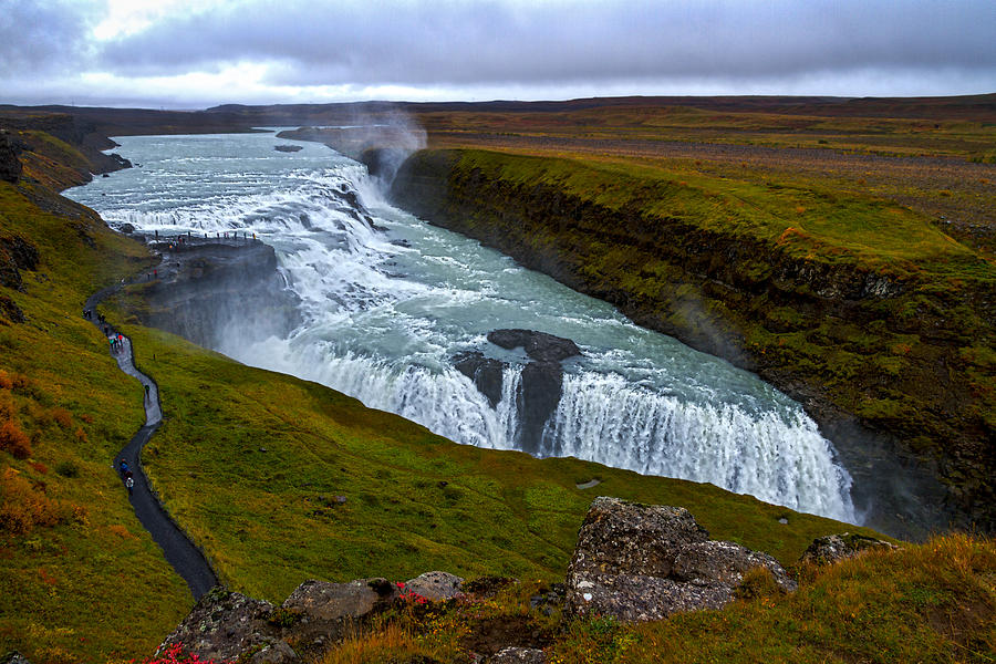 Gullfoss Waterfall #2 - Iceland Photograph by Stuart Litoff
