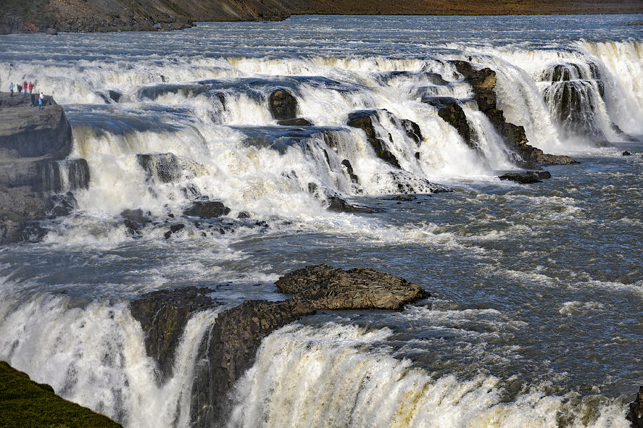 Fall Photograph - Gullfoss Waterfall Iceland III by Marianne Campolongo