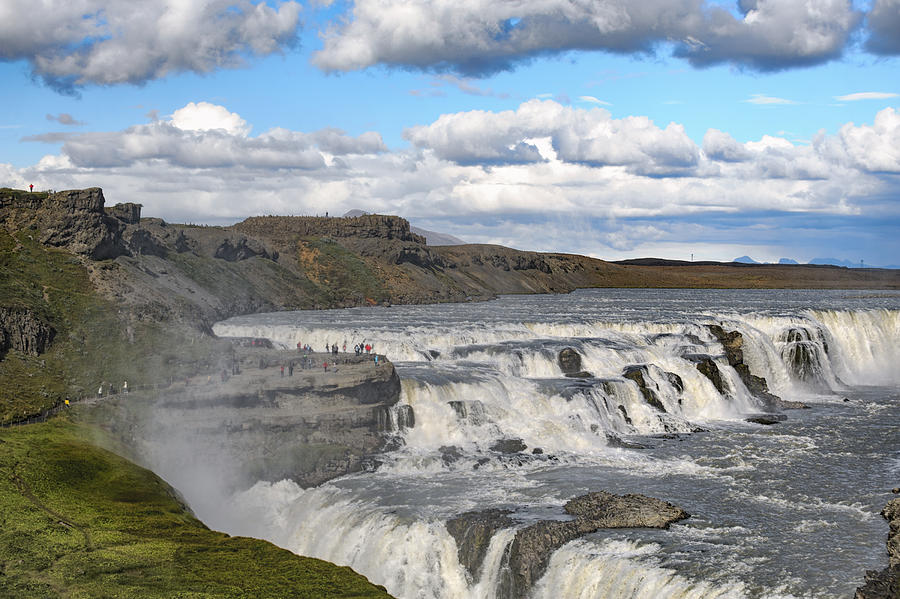 Gullfoss waterfall Iceland VI Photograph by Marianne Campolongo