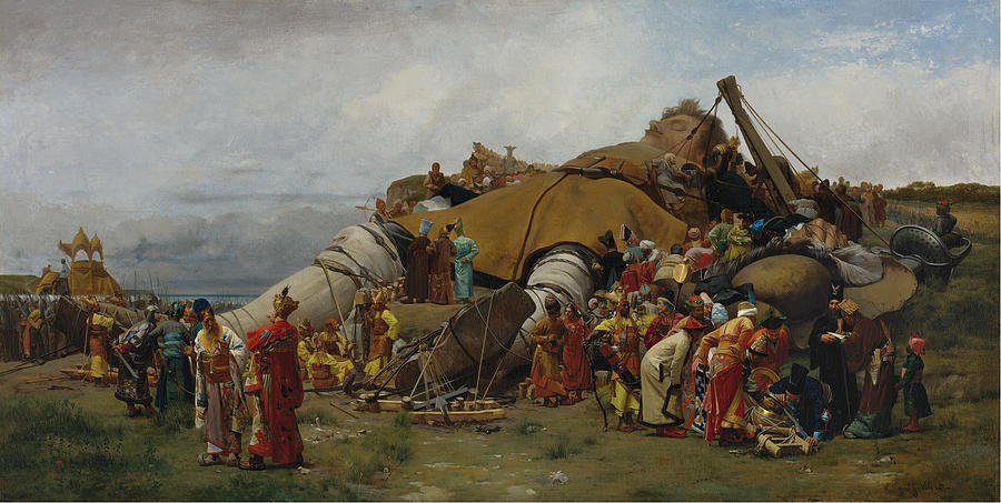 Gulliver and the Lilliputians Painting by Jehan Georges Vibert