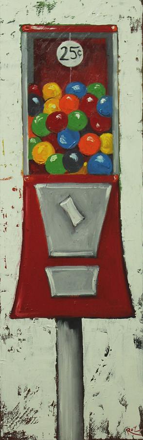 Gumball Machine Painting - Gumballs 11 by Rosilyn Young