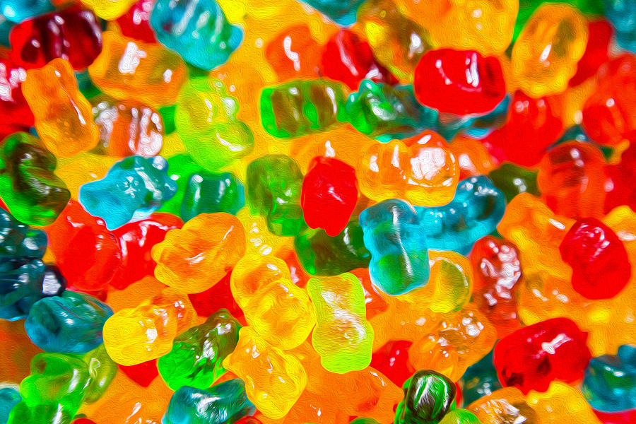 Gummy Bears Abstract Art Digital Art by SR Green
