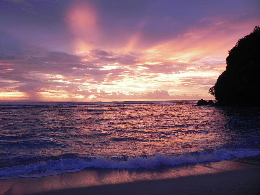 Beach Sunset Photograph - Gun Beach, Guam by Jessie Snyder