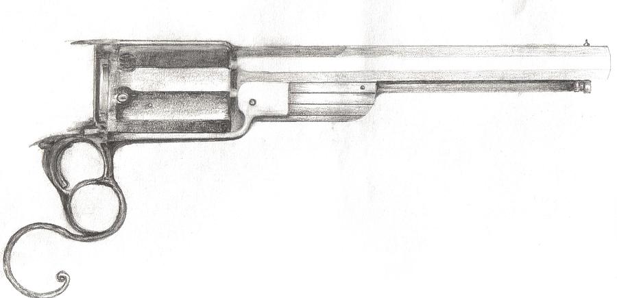 gun Drawing by Don Pirch