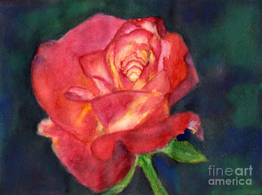 Gunborgs Rose Painting by Eunice Warfel