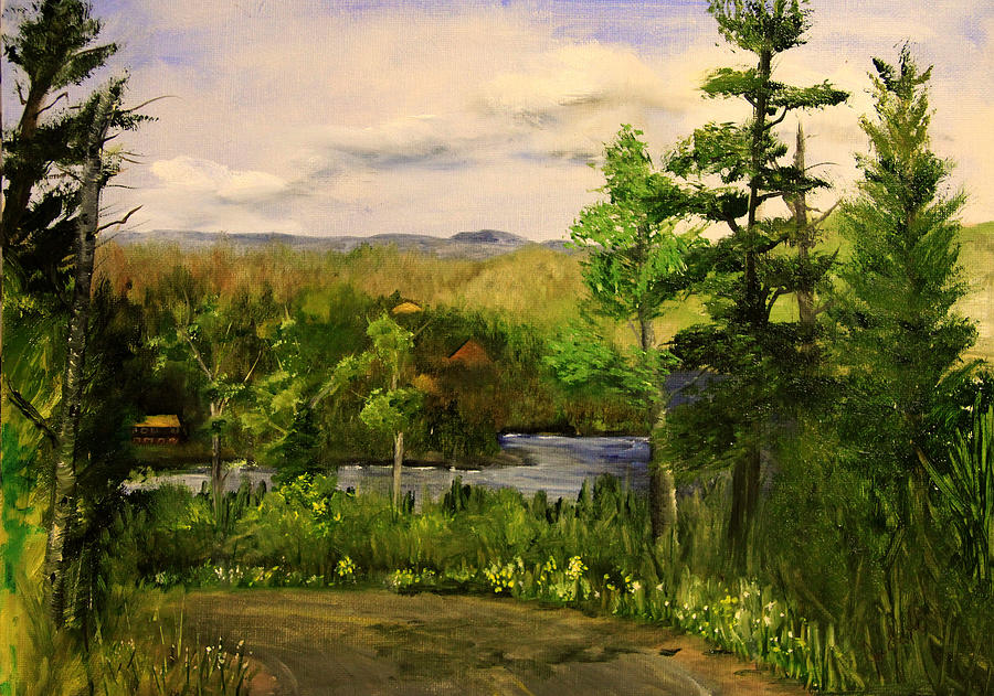 Landscape Painting - Gunflint Overlook by Joi Electa