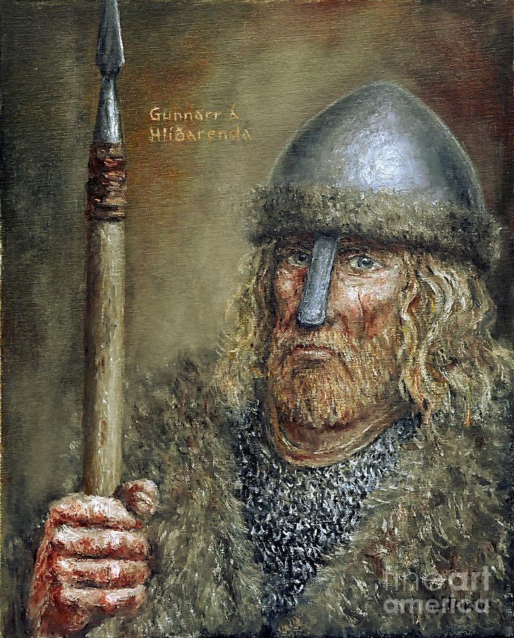 Gunnar Hamundarson Painting by Arturas Slapsys