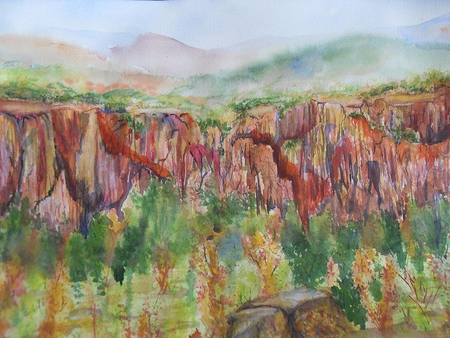 Gunnison Ridge Colorado Painting by Vicki  Housel