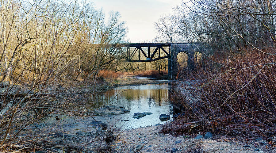 Gunpowder Falls Train Bridge - Wide View Photograph by Brian Wallace