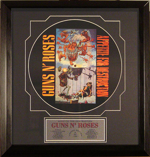 Details about   Guns N Roses Appetite For Destruction Poster Framed Cork Pin Board With Pins 