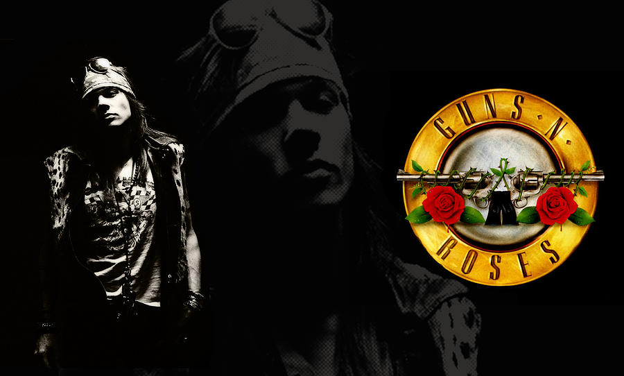 Guns N' Roses Digital Art by Meggi Andrew