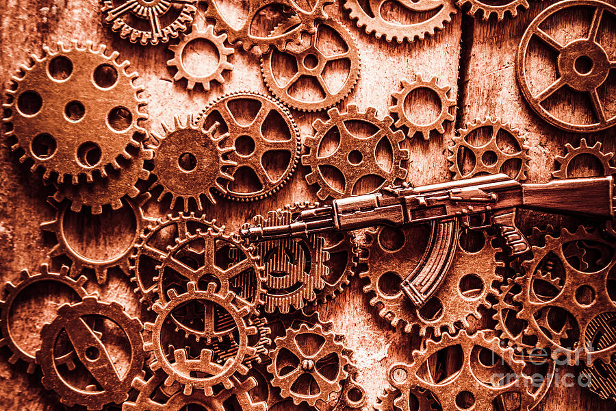 Guns of machine mechanics Photograph by Jorgo Photography