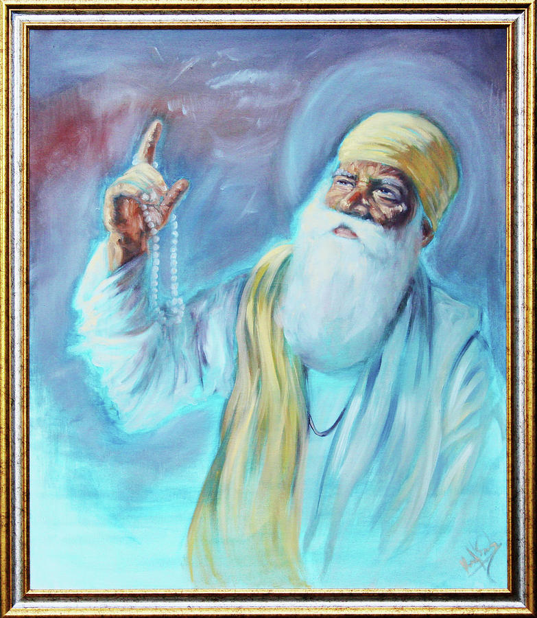 Guru Nanak Dev Ji Painting by Raman Singh