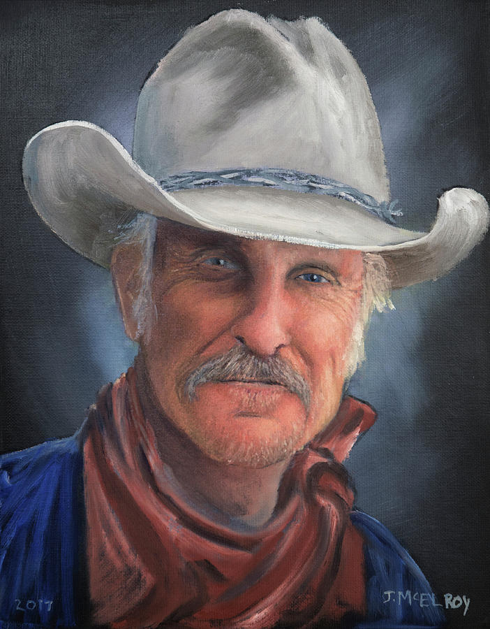 Gus McCrae Painting by Jerry McElroy