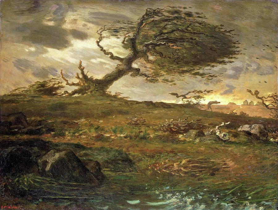 Gust of Wind  Painting by Jean Francois Millet