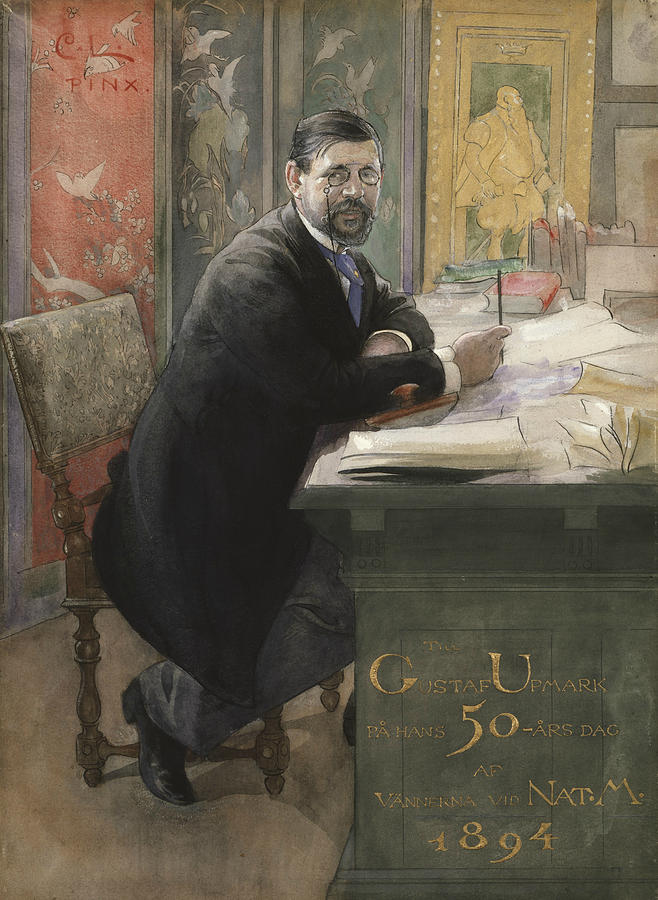 Gustaf Upmark, Director of the Nationalmuseum Painting by Carl Larsson