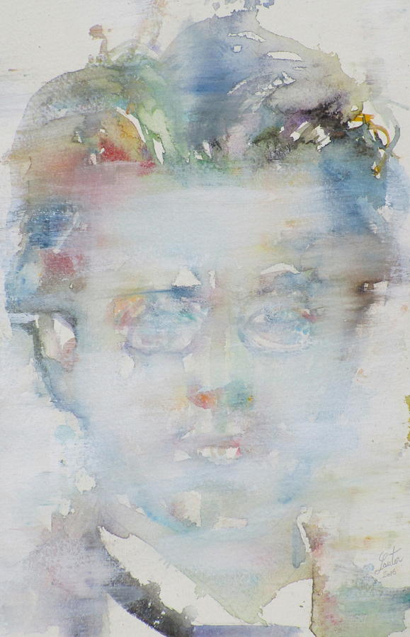 GUSTAV MAHLER - watercolor portrait.1 Painting by Fabrizio Cassetta