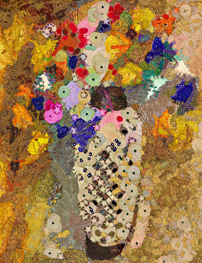 Gustav Klimt Digital Art - Gustavs Bouquet by Suzanne Muldrow