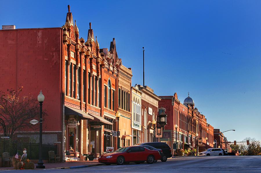 Guthrie Oklahoma Street  Photograph by Buck Buchanan