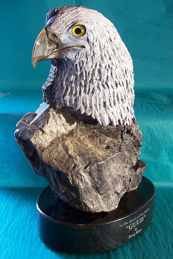 Eagle Sculpture - Guud by Doug  Bison