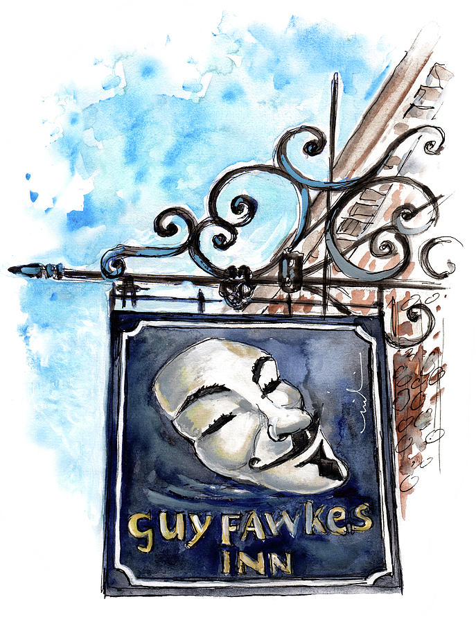 Guy Fawkes Inn In York Painting by Miki De Goodaboom