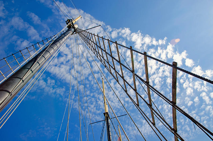 Guyed Masts Photograph by Keith Armstrong