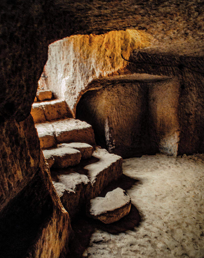 Guzelyurt, Turkey - Underground Steps Photograph by Mark Forte