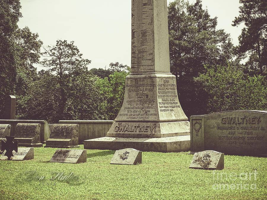 Gwaltney Monument in Smithfield Virginia Photograph by Melissa Messick