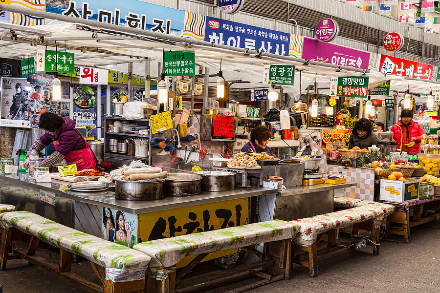 Gwangjang Market Food Stalls Photograph by James BO Insogna
