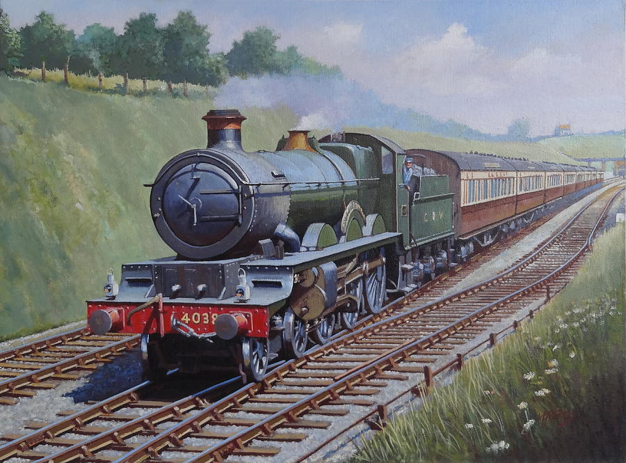 Summer Painting - GWR Star class by Mike Jeffries