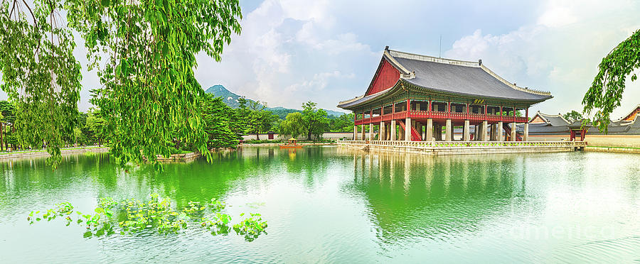 Gyeongbokgung Palace. South Korea. Panorama Photograph