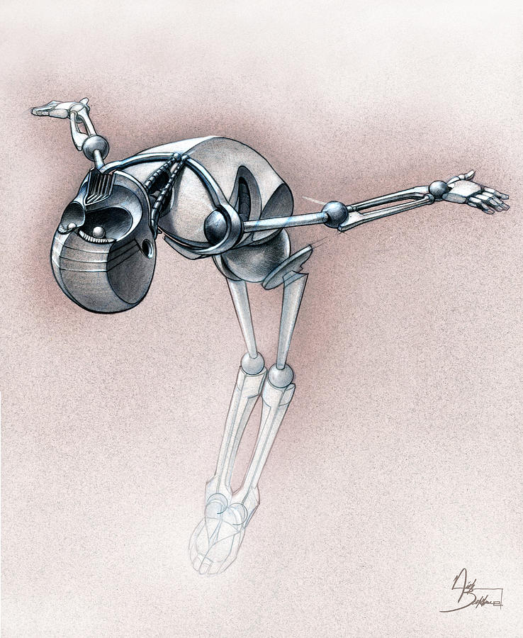 Robot Drawing - Gym-Bot Floor by Nicholas Bockelman Robot Drawing - Gym-Bot Floor by Nicholas Bockelman