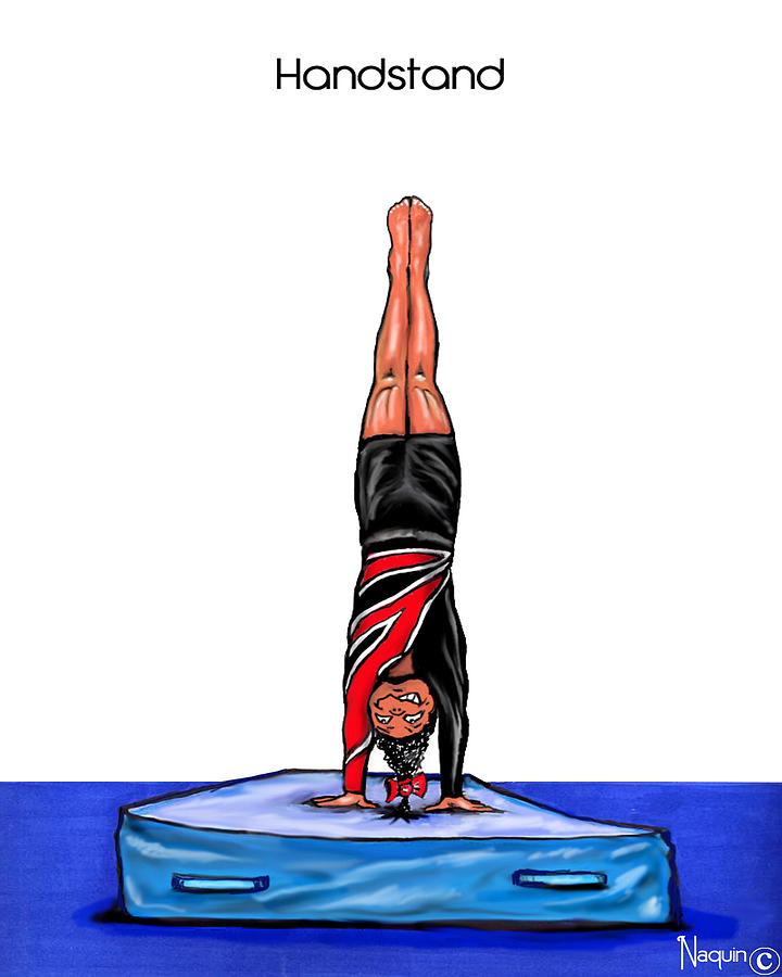 Gymnastics Handstand Drawing by Keith Naquin Pixels
