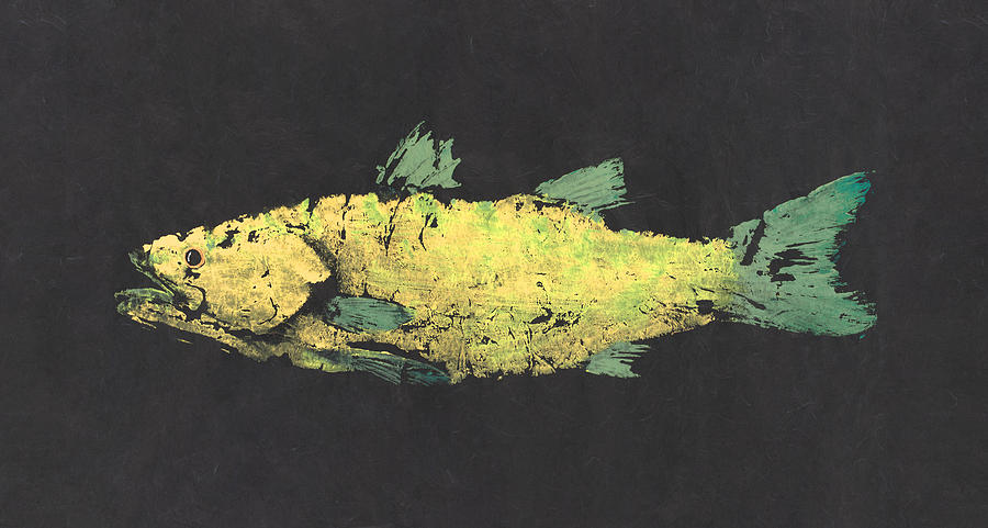 Gyotaku Painting - Gyotaku Snook by Captain Warren Sellers Gyotaku Painting - Gyotaku Snook by Captain Warren Sellers