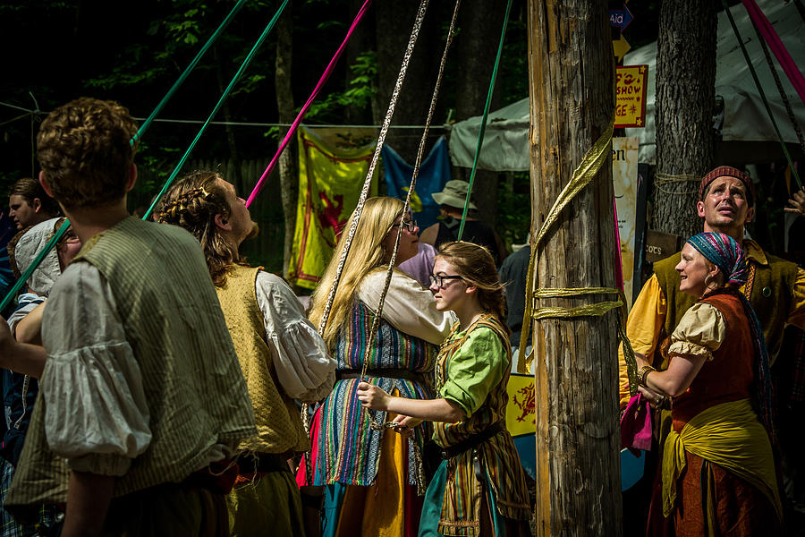 Flag Photograph - Gypsies Around The Maypole by Kristy Creighton